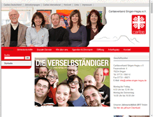 Tablet Screenshot of caritas-singen.de